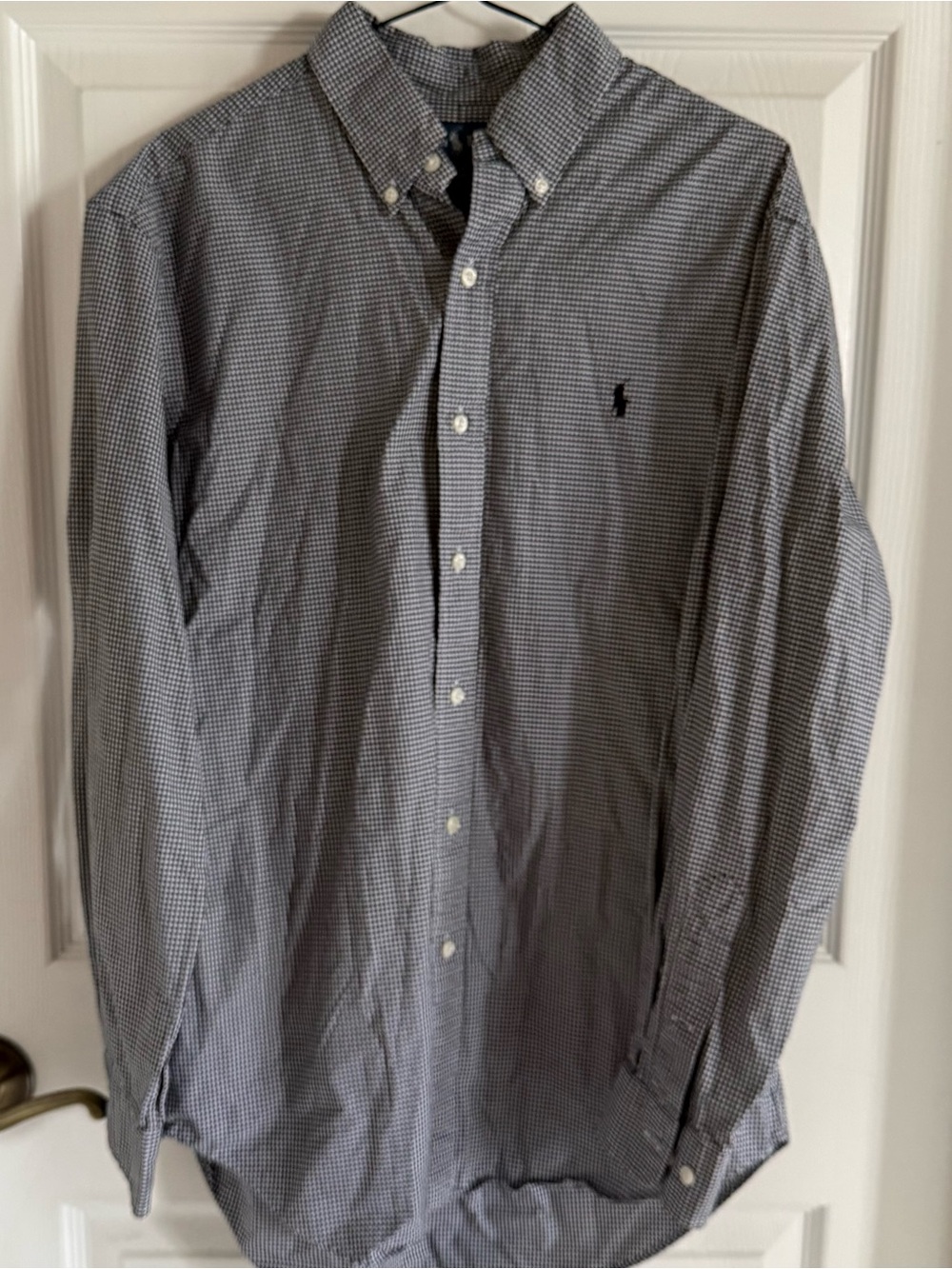 Vintage Checkered B/W Button Down